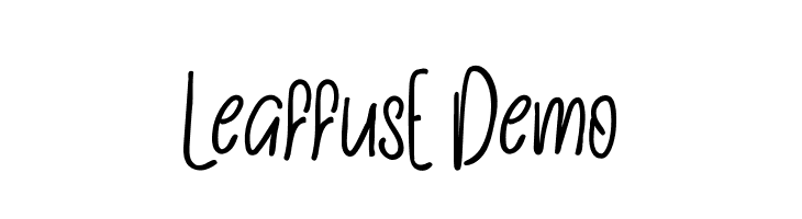 LeaffusE Demo  नि: शुल्क फ़ॉन्ट्स डाउनलोड
