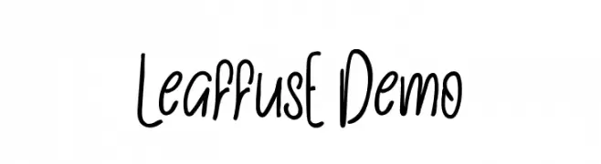 LeaffusE Demo  Descarca Fonturi Gratis