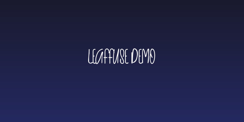 LeaffusE Demo Social Header