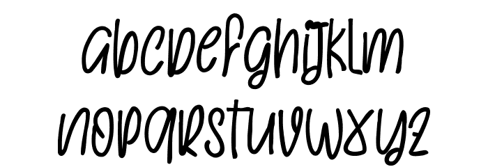 LeaffusE Demo Font LOWERCASE