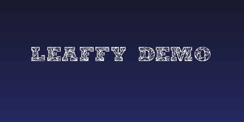 Leaffy Demo Social Header