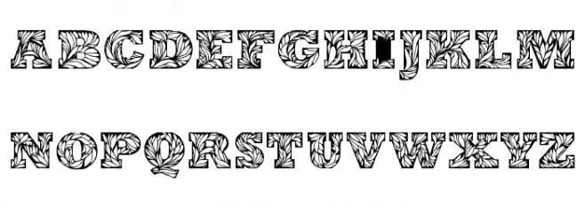 Leaffy Demo Schriftart Kleinbuchstaben