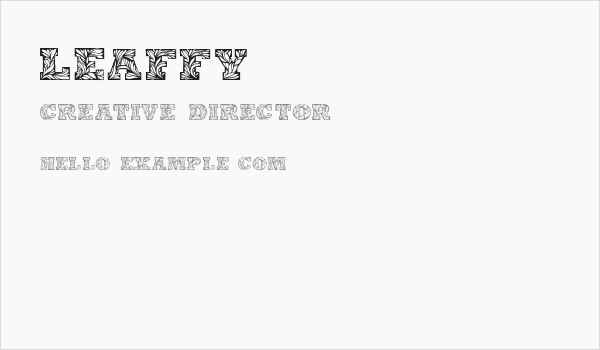 Leaffy Business Card