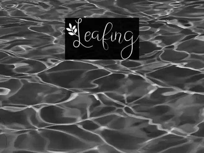 Leafing Font examples