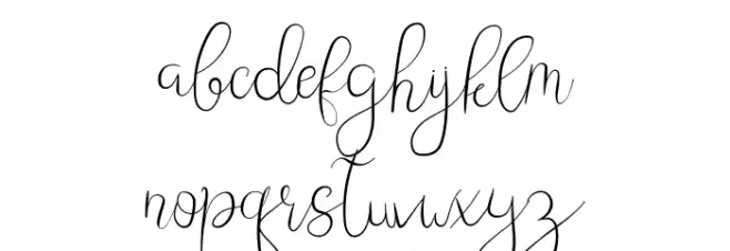 Leafing Font LOWERCASE