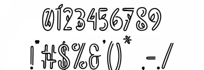 Leaflets Font Alte caractere