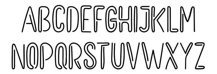 Leaflets Font LOWERCASE