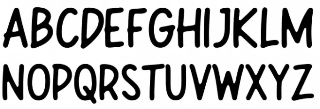 Leafy Plant Sans Free Regular Font UPPERCASE