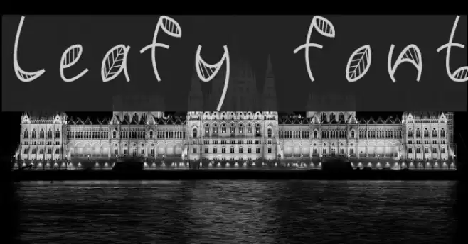 Leafy font Font examples