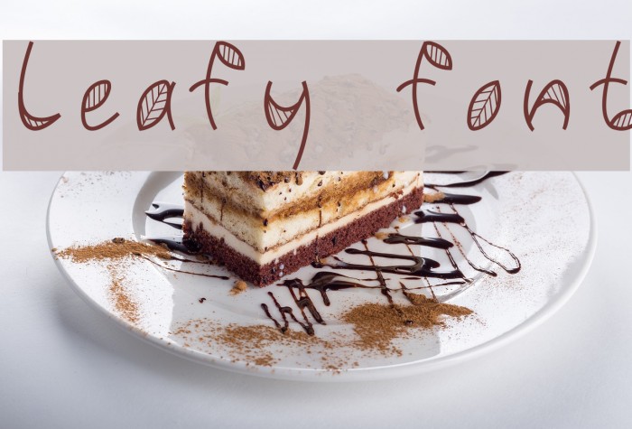 Leafy font Font examples