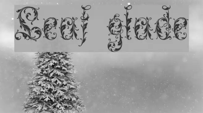 Leafy glade Font examples