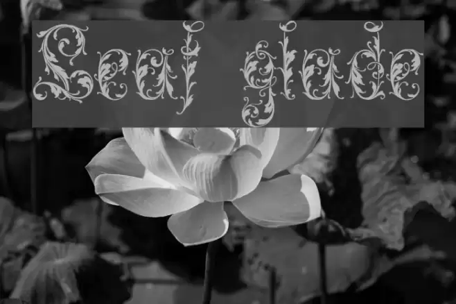 Leafy glade Font examples