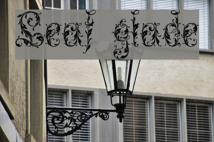 Leafy glade Font examples