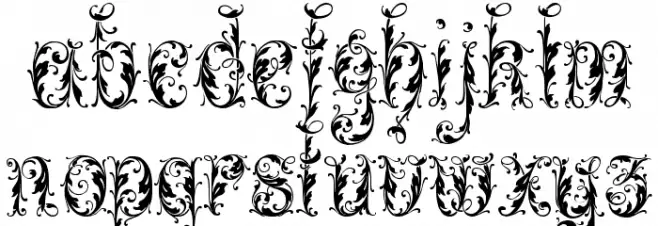 Leafy glade 字体 小写