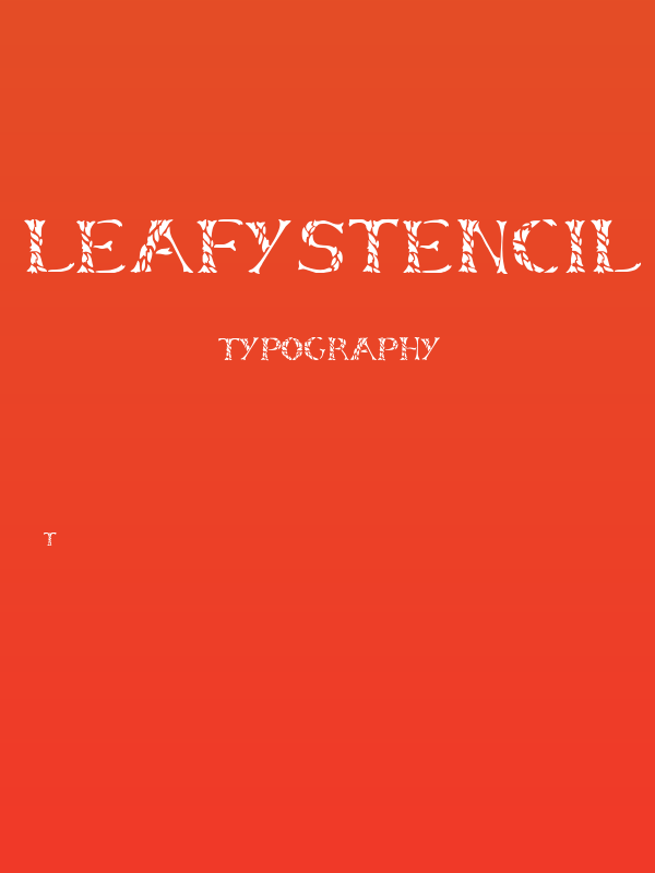 LeafyStencil Poster