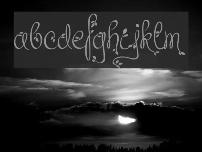 Leafyction Demo Font examples