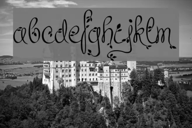 Leafyction Demo Font examples