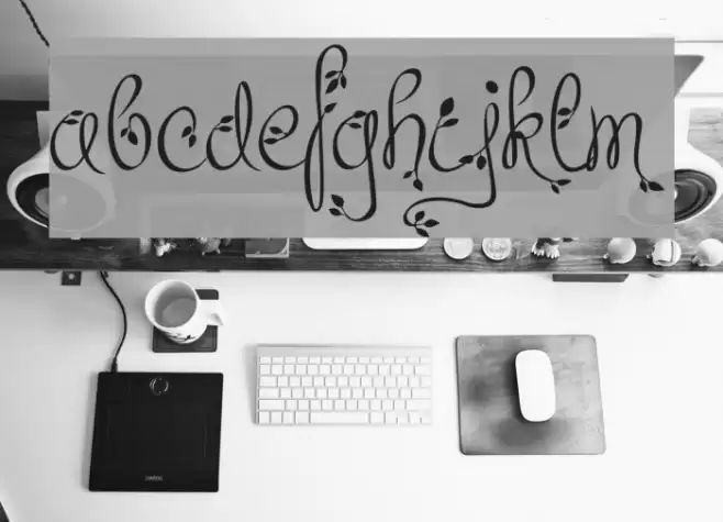 Leafyction Demo Font examples