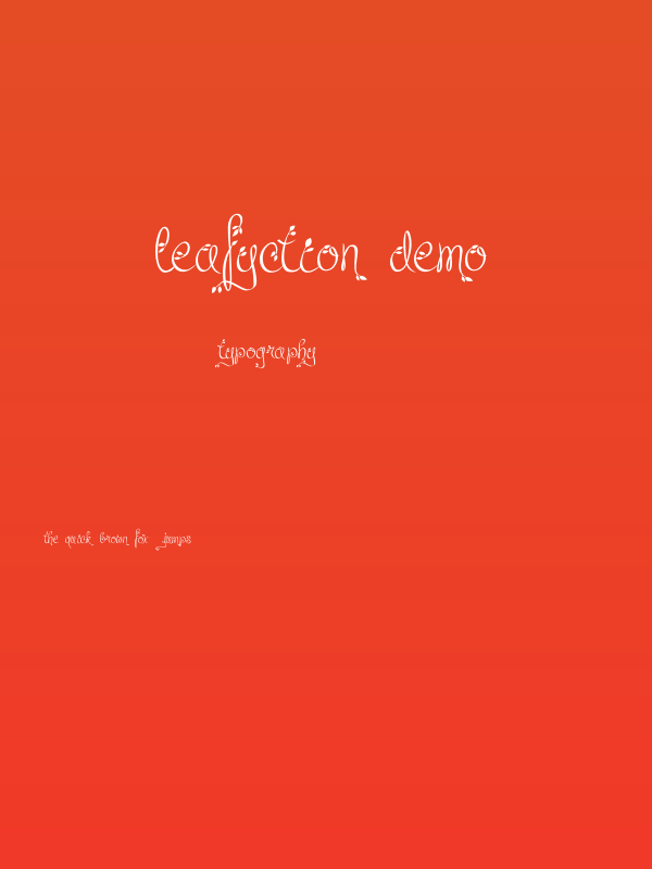 Leafyction Demo Poster