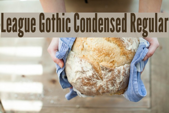 League Gothic Condensed Regular Example 3