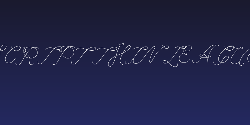 League Script Thin League Script Social Header