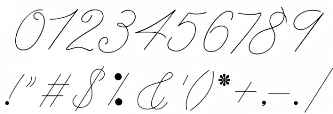 League Script フォント その他の文字