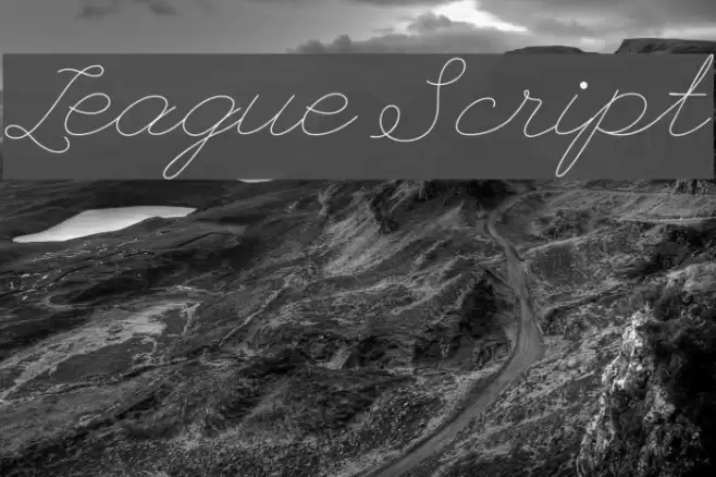 League Script フォント examples