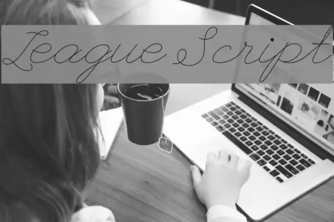 League Script フォント examples