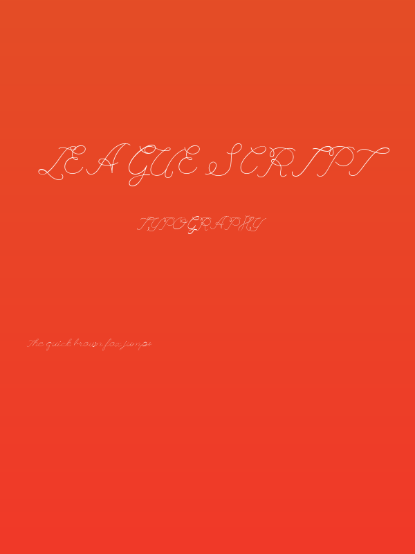 League Script Poster