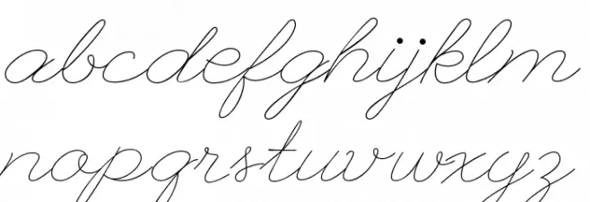League Script フォント 小文字