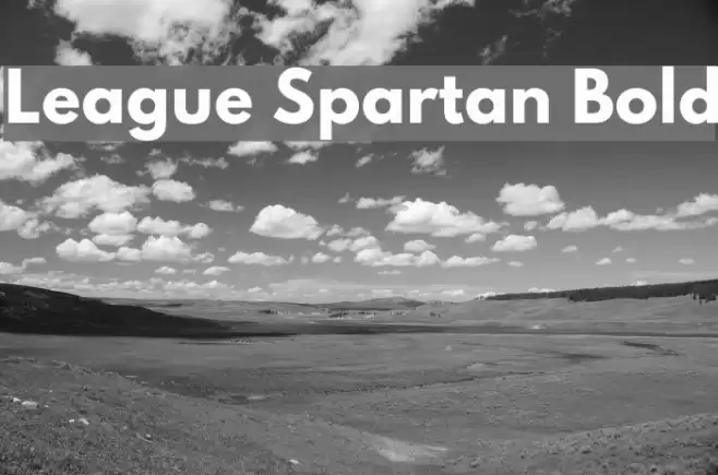 League Spartan Bold Font examples