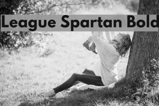 League Spartan Bold Font examples