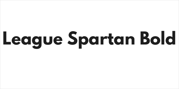 League Spartan Bold Logo