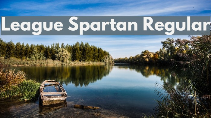 League Spartan Regular Font examples