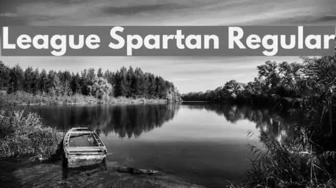 League Spartan Regular Font examples