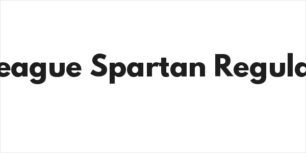 League Spartan Regular Logo