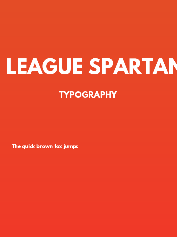 League Spartan Regular Poster