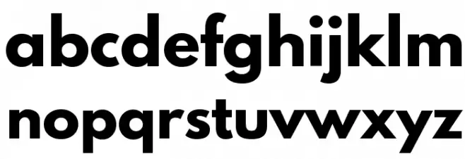 League Spartan Regular Font LOWERCASE