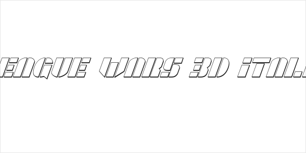 League Wars 3D Italic Logo