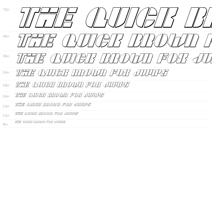 League Wars 3D Italic Waterfall