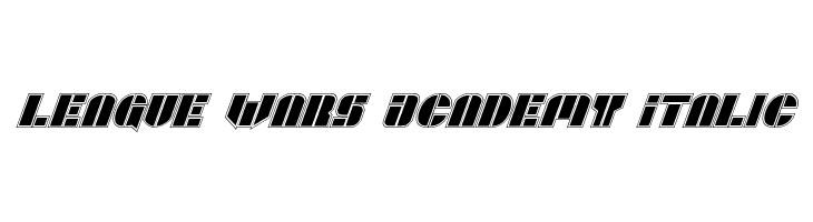 League Wars Academy Italic  Fuentes Gratis Descargar
