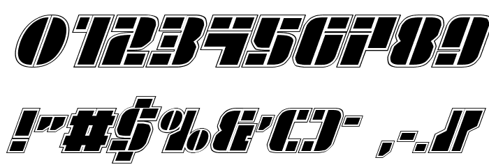 League Wars Academy Italic Font OTHER CHARS