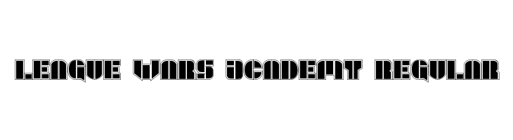 League Wars Academy Regular  Frei Schriftart Herunterladen