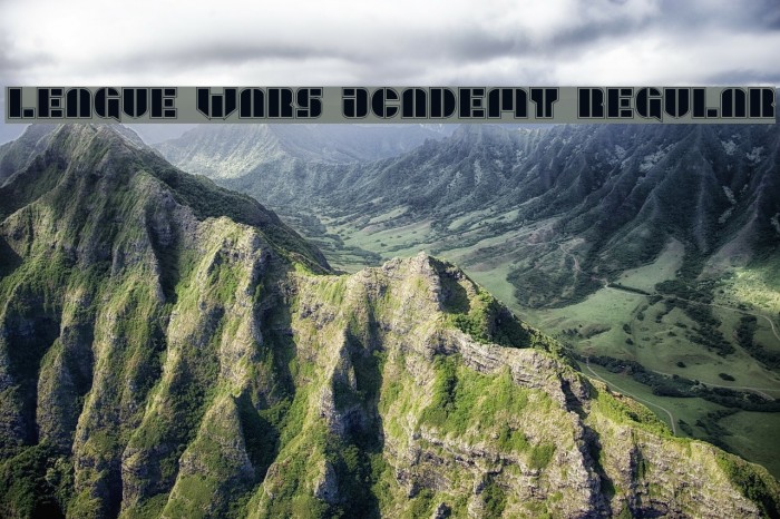 League Wars Academy Regular Font examples