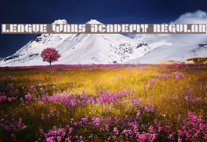 League Wars Academy Regular Font examples