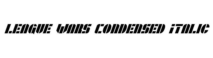 League Wars Condensed Italic  les polices de caractères gratuit tlcharger