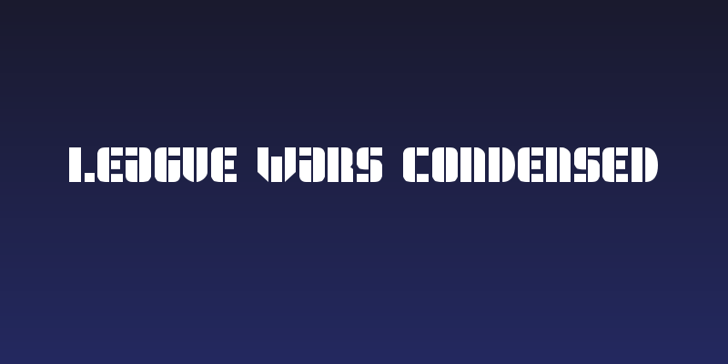 League Wars Condensed Social Header