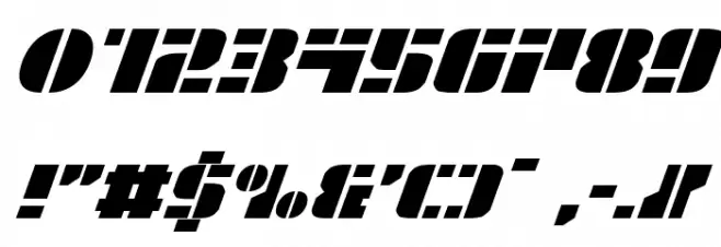 League Wars Expanded Italic Font OTHER CHARS