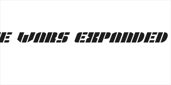 League Wars Expanded Italic Logo