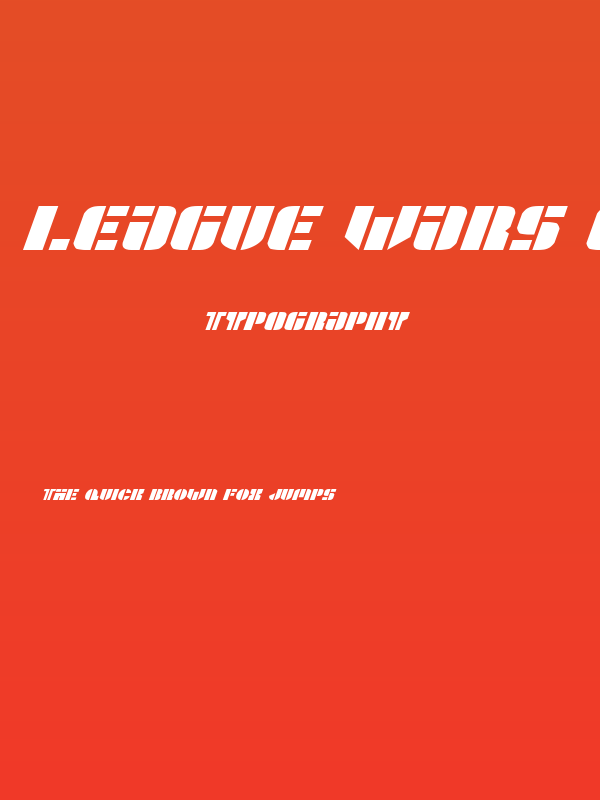 League Wars Expanded Italic Poster